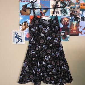 American Eagle black flower dress